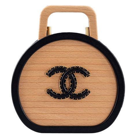 chanel wood vanity case|Chanel vanity case for sale.